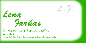 lena farkas business card